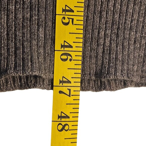 Free People Off Shoulder Sweater Dress Gray Med Cozy Quiet Luxury Dark Academia - Picture 14 of 15